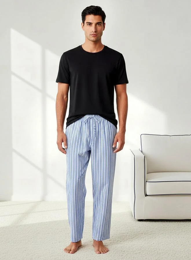 سبلاش فيڤ Men Cotton Striped Nightwear Set
